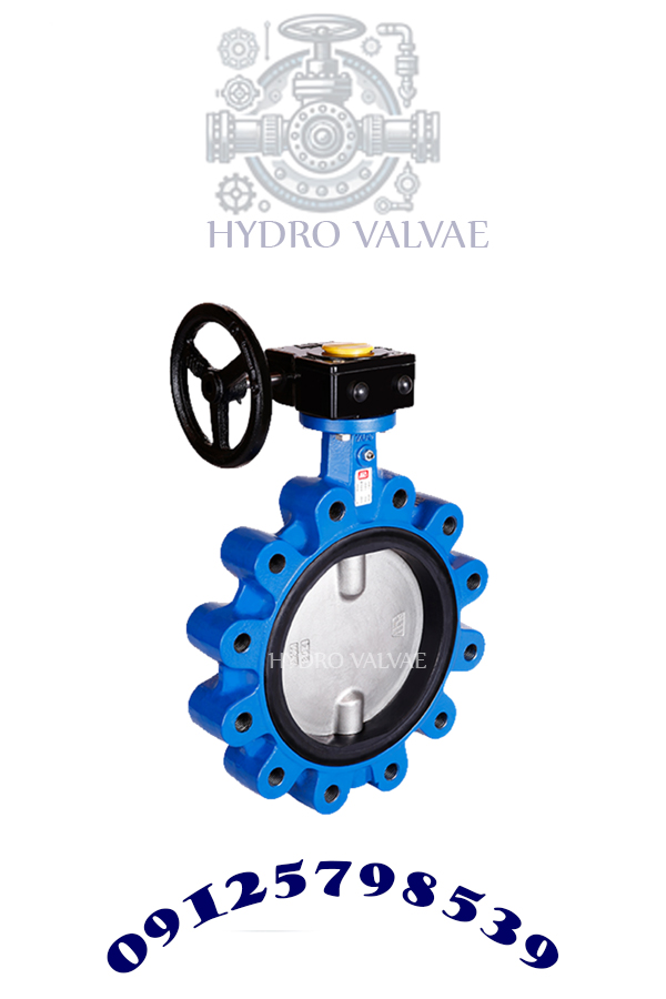 شیر پروانه‌ای گیربکسی لاگ PN16 میراب – مناسب خطوط آب و سیستم‌های صنعتی