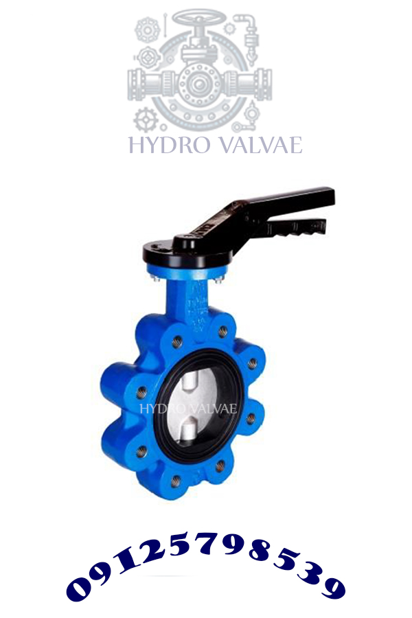 شیر پروانه‌ای اهرمی لاگ PN16 میراب – مناسب خطوط آب و سیستم‌های صنعتی